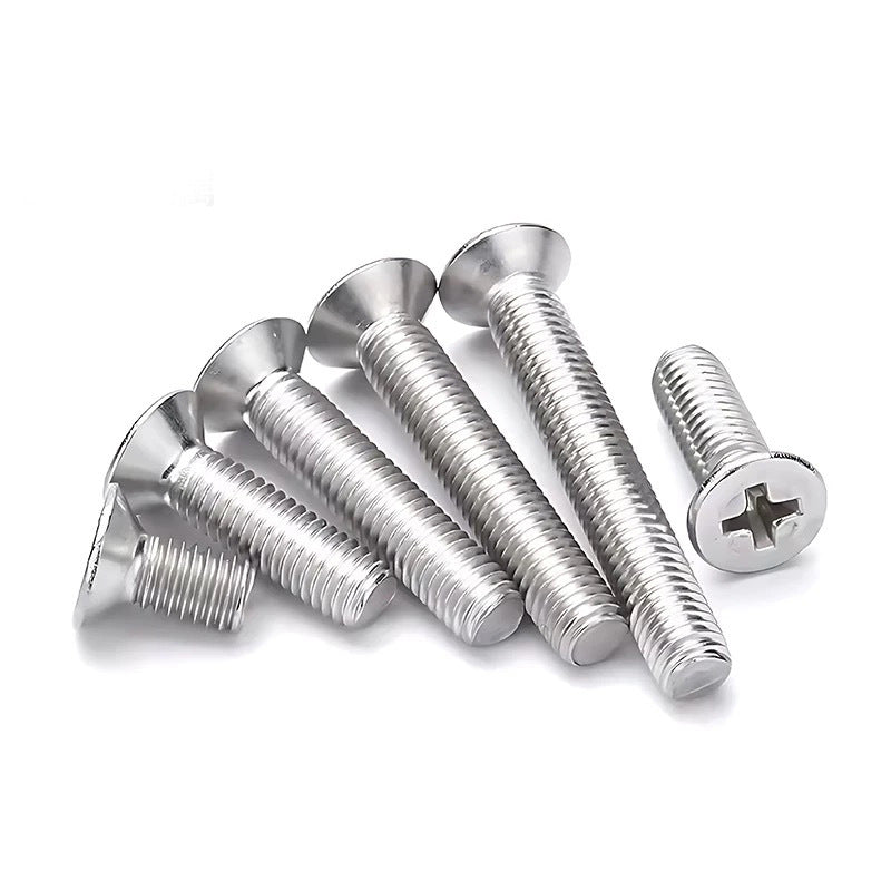 Tornillos de máquina avellanados de sección transversal de acero inoxidable 304 de Dongming 