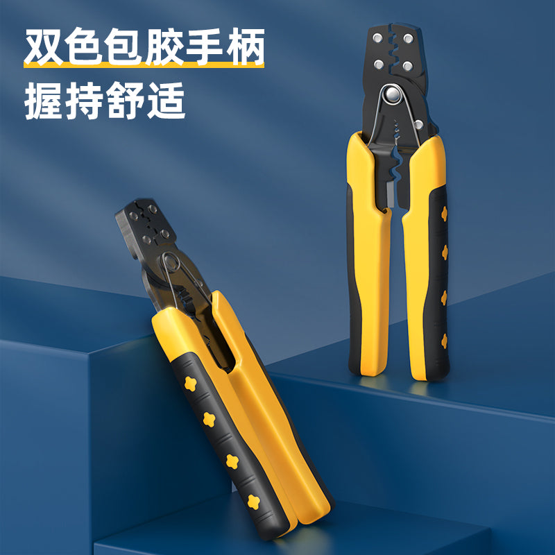 Herramientas de charcutería para crimpar y pelar cables 