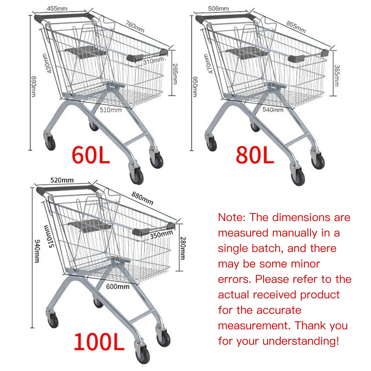 Carrito de compras del supermercado Bingyu 