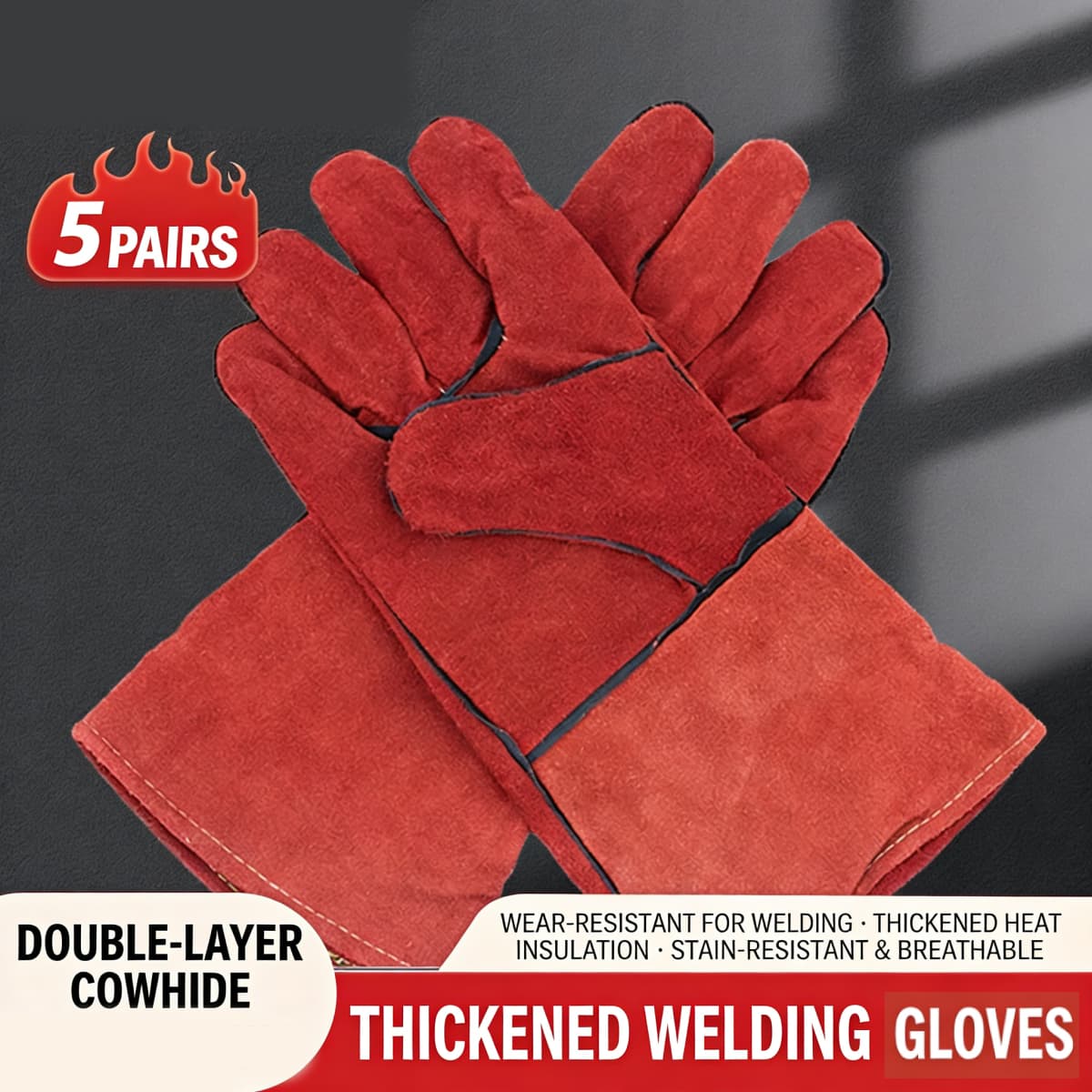 Bingyu Thickened Welding Gloves 