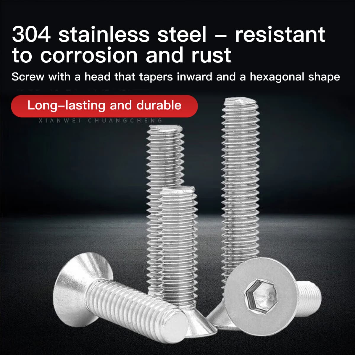 Tornillos hexagonales avellanados Bingyu 