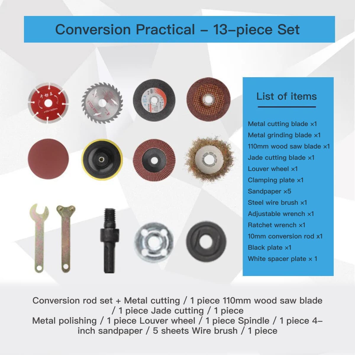 Bingyu electric angle grinder accessories 