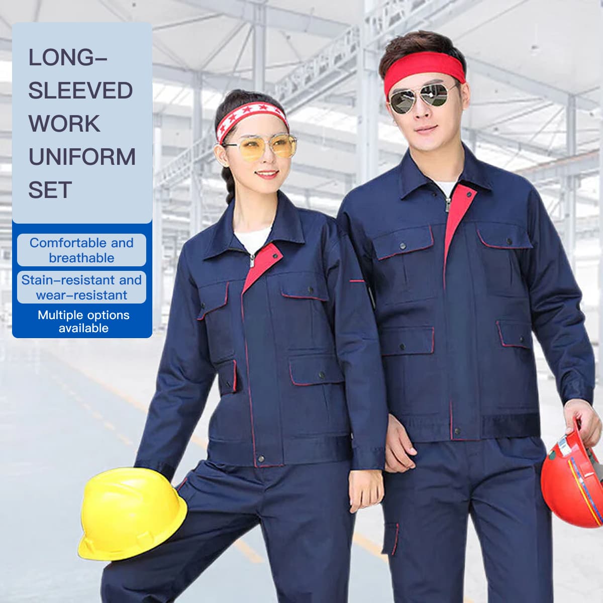 Bingyu long-sleeved work clothes 