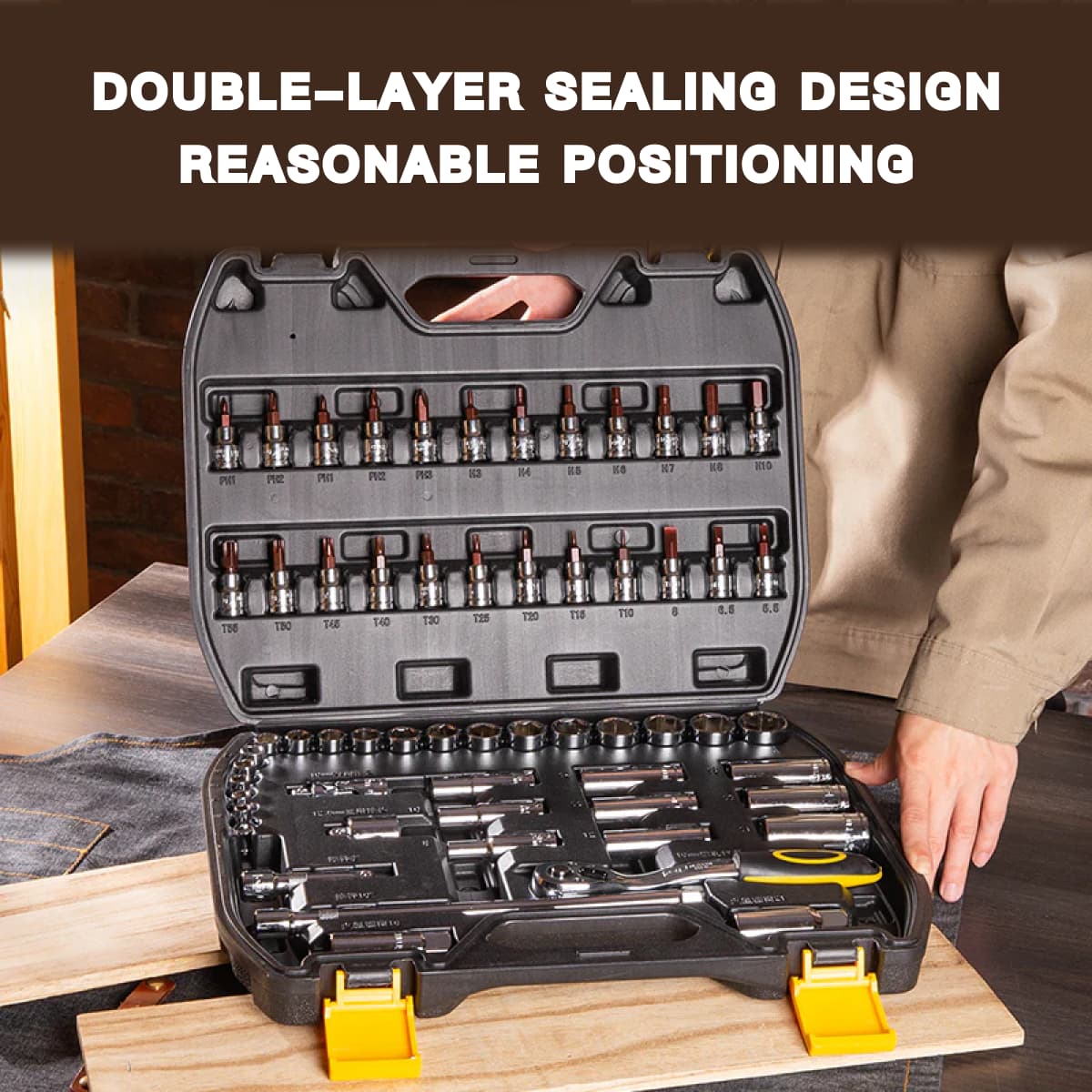 Deli Tools 10mm Series Socket Set 