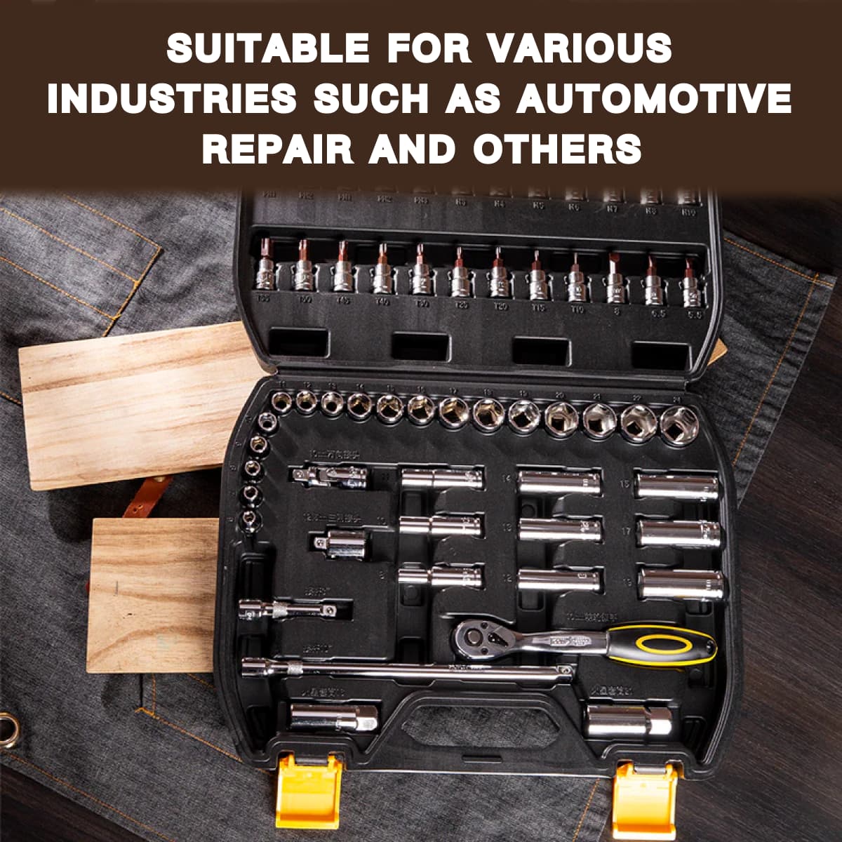 Deli Tools 10mm Series Socket Set 