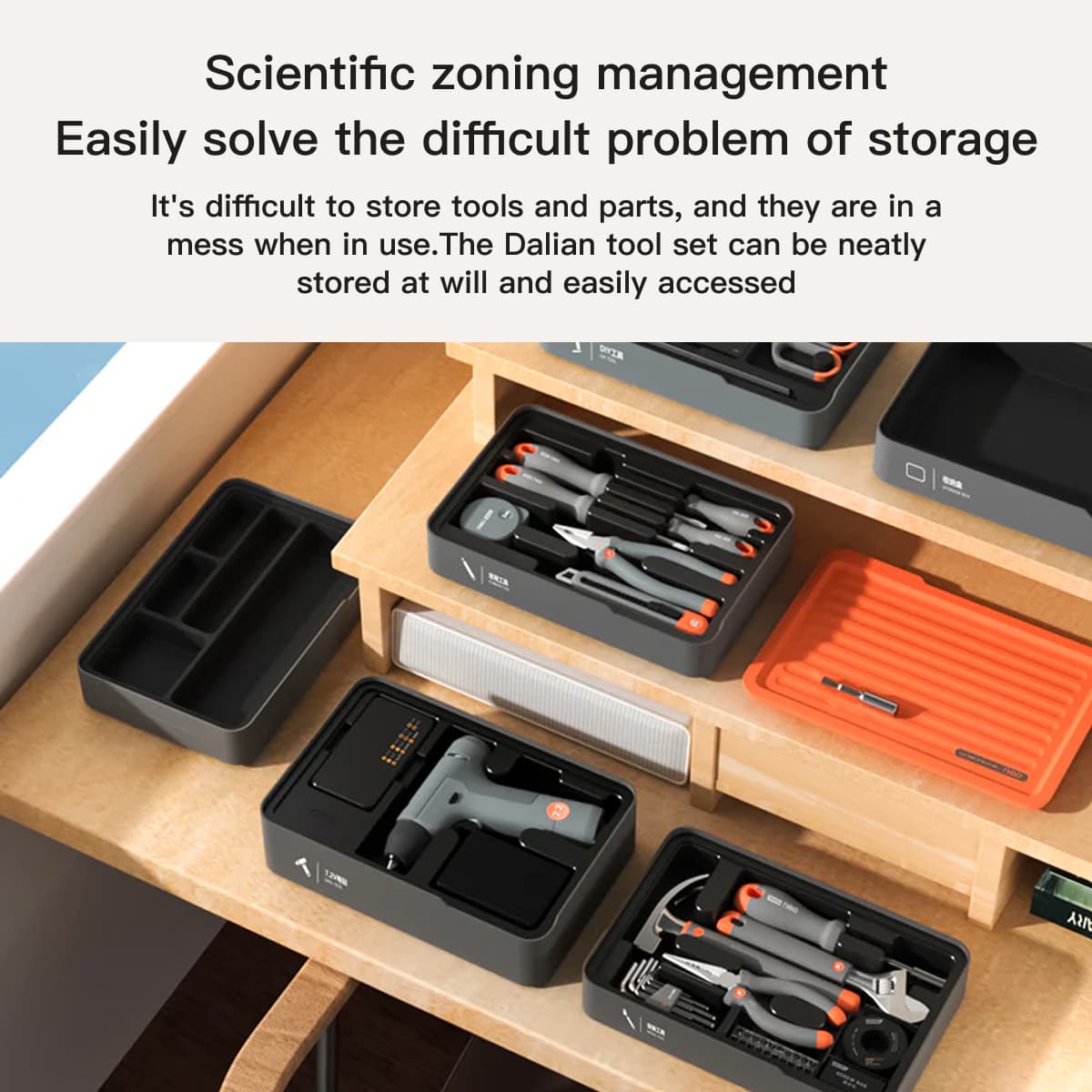 Deli Tools Stackable Tool Set 