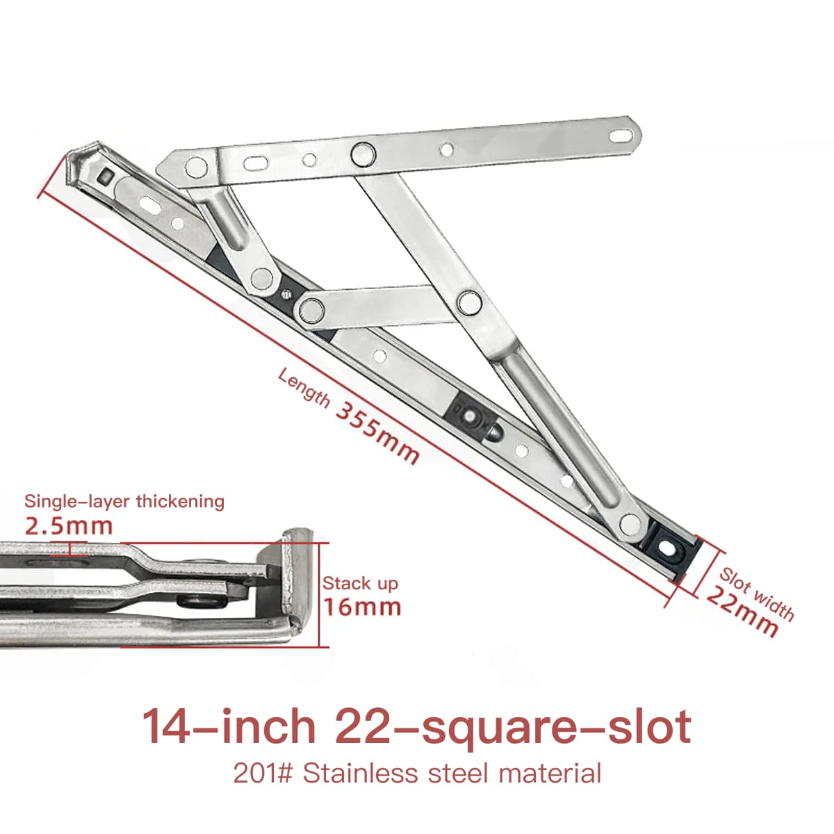 Bisagra de cuatro eslabones de Guochuang Hardware 