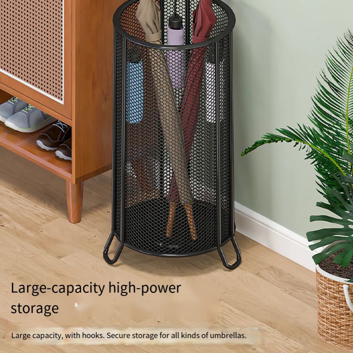 Hastick umbrella storage rack 