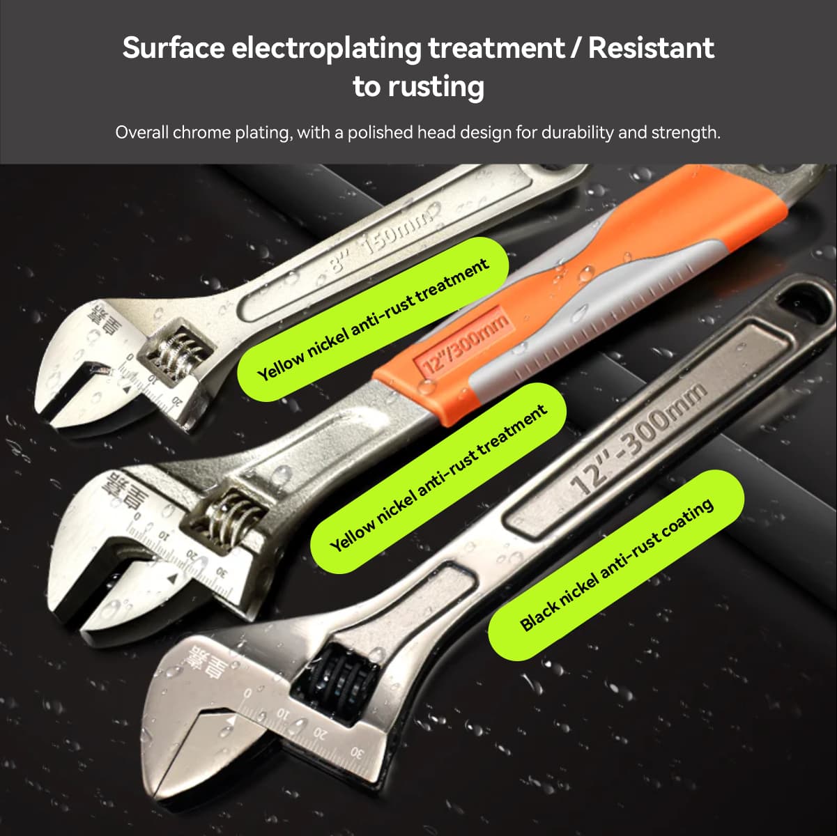 Huangjia adjustable wrench 
