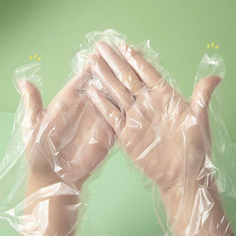 guantes desechables de película de PE 