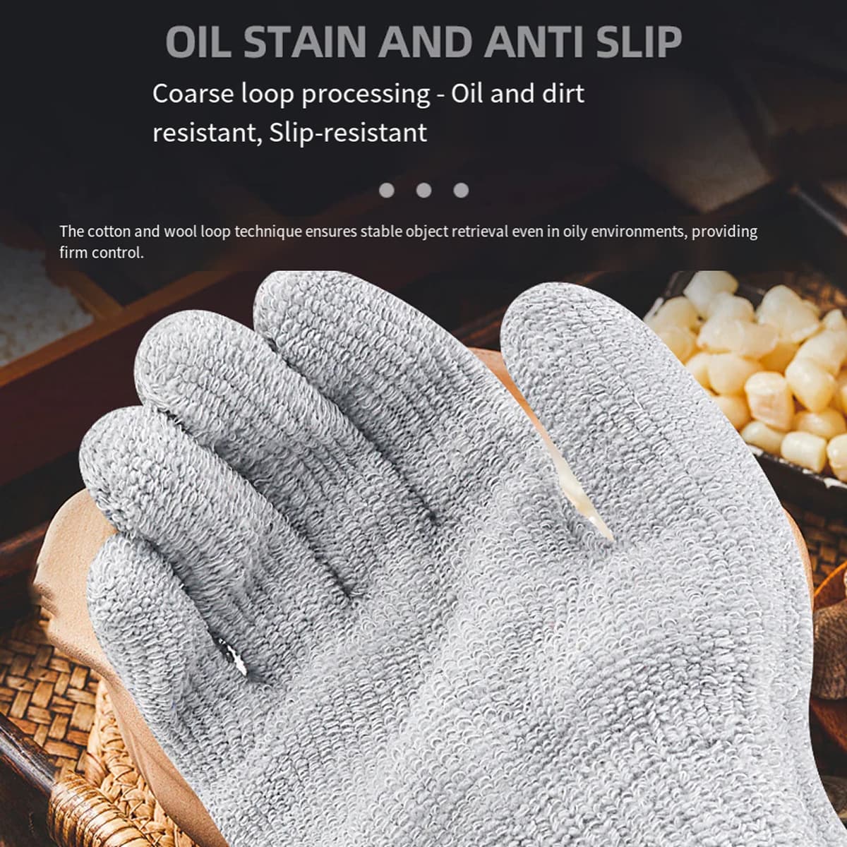 Guantes resistentes a altas temperaturas para la seguridad y salud laboral 