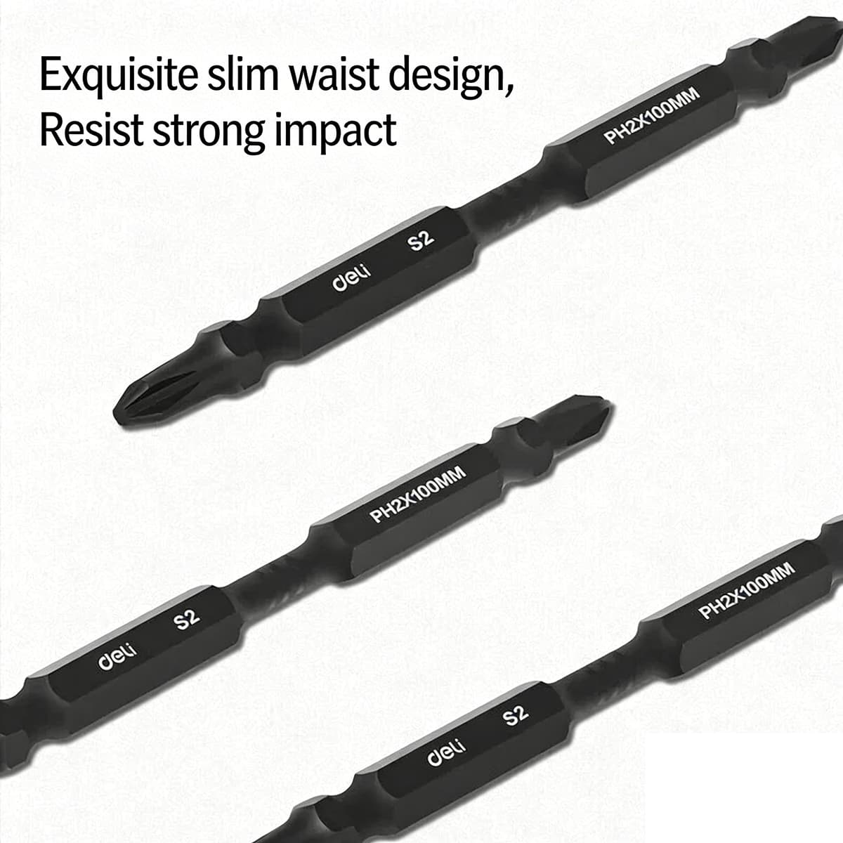 SATA 6.3mm series 50mm long impact resistant cross screwdriver head 