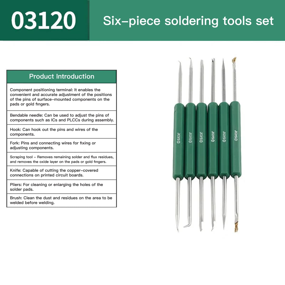 Kit de herramientas de soldadura SATA 