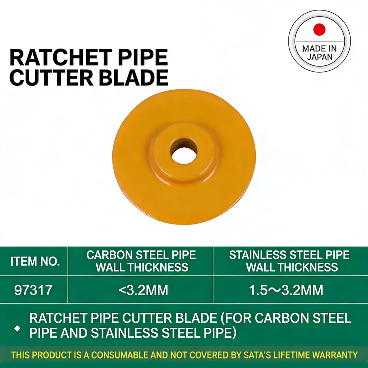 SATA Ratchet Pipe Cutter Blades 