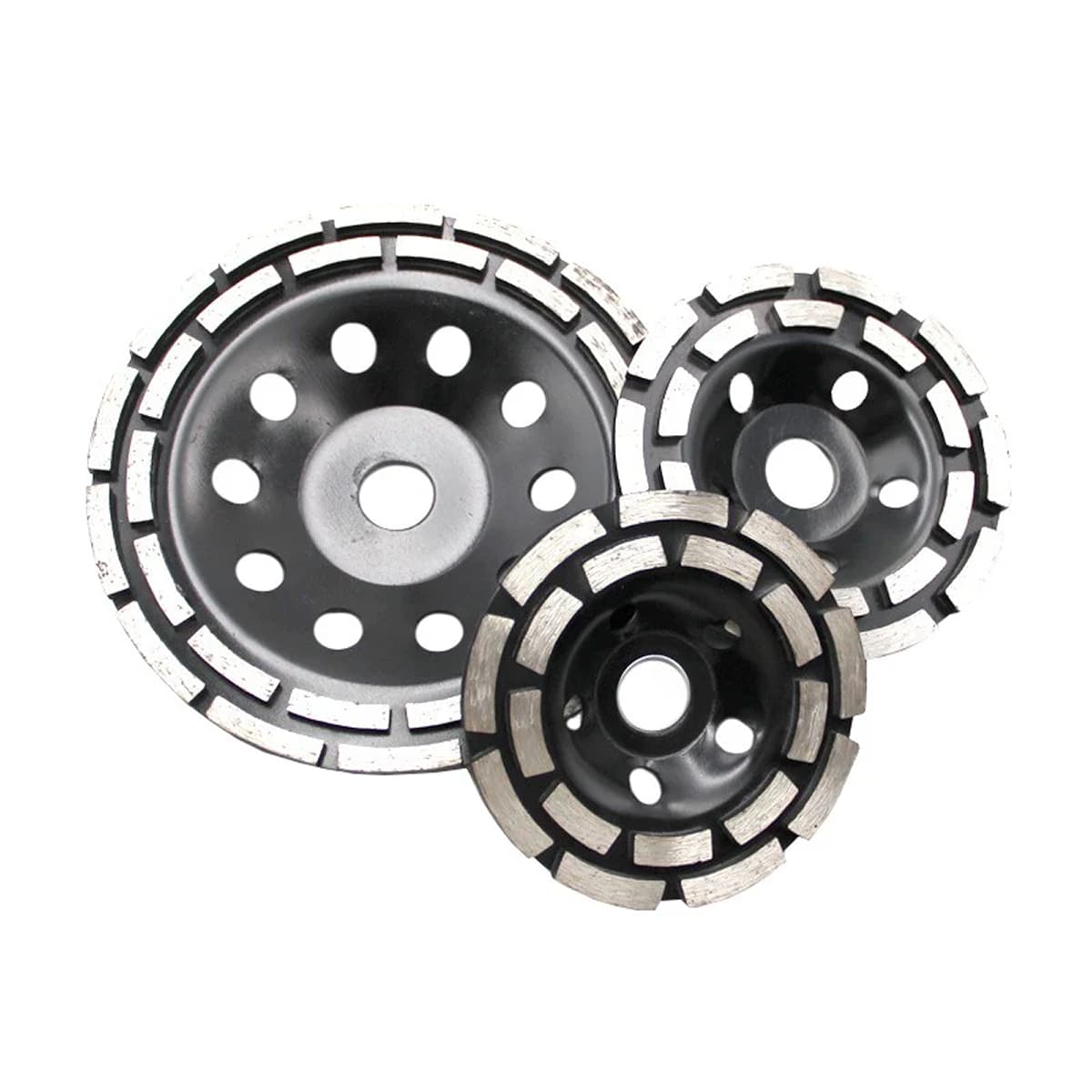 Muela abrasiva de doble hilera de diamante negro Winstein 