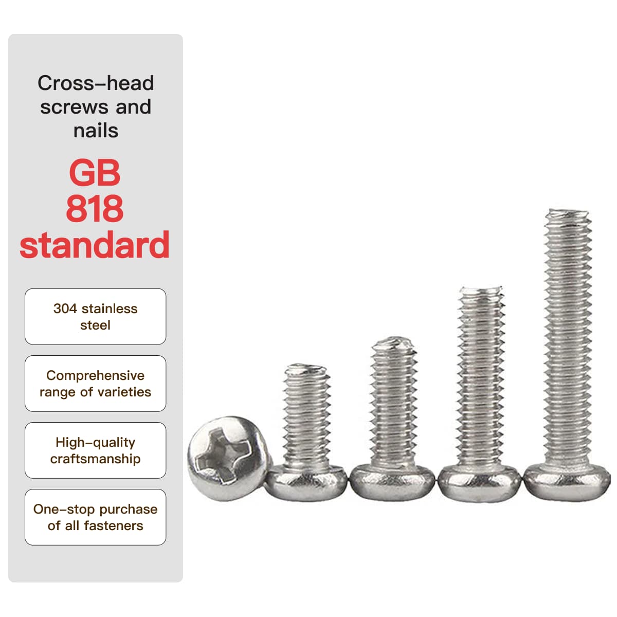 Tornillos de máquina Winstein de cabeza plana Phillips 